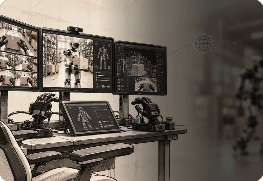 Teleoperation services with a human in the loop